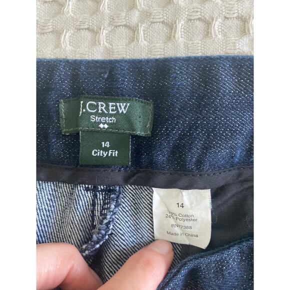 J Crew Side Zip Stretch City Fit Jean Sz 14 - Picture 7 of 13